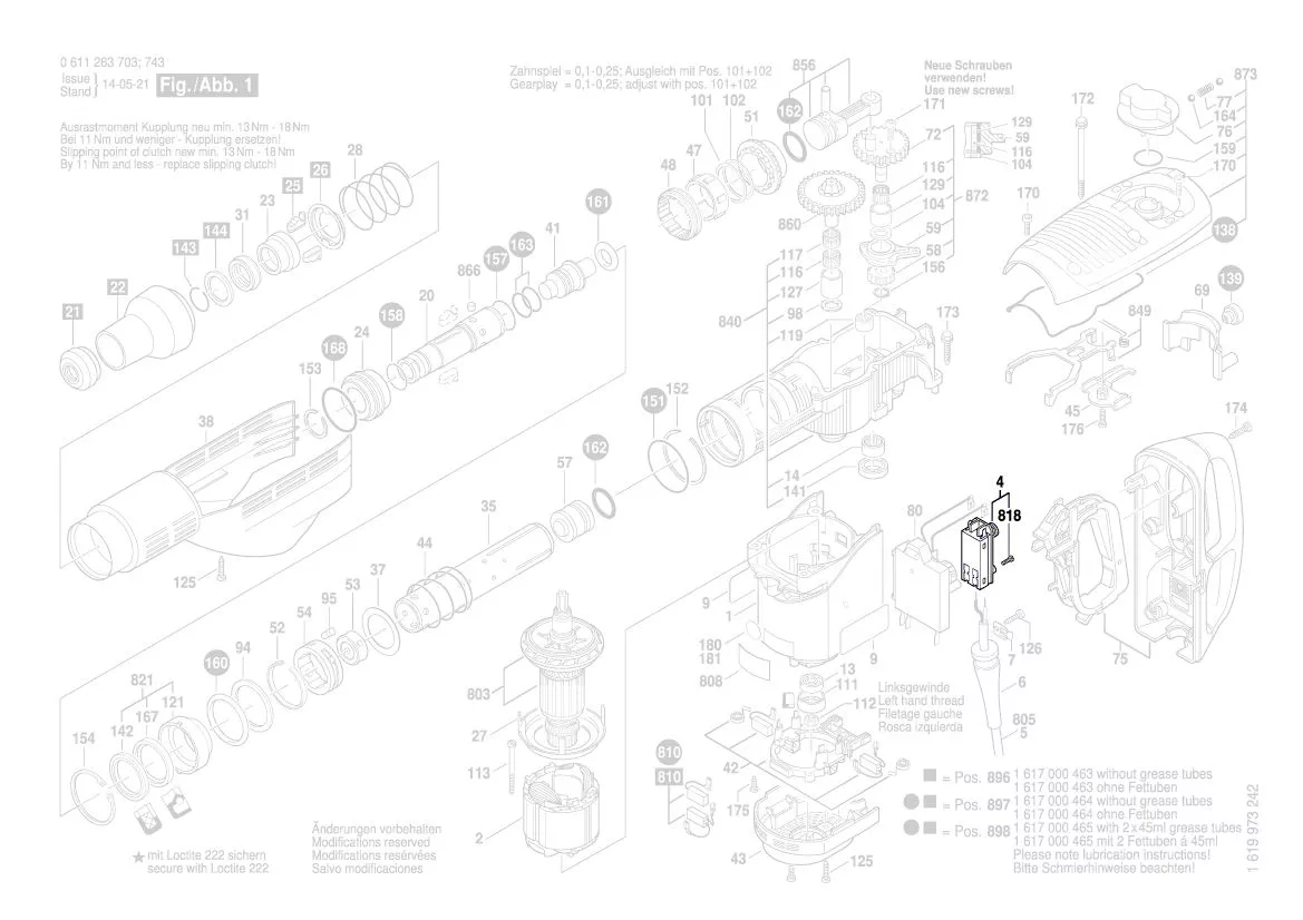 Interrupteur réf. 1 617 200 048 BOSCH